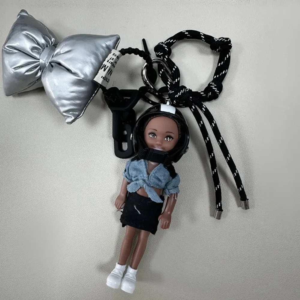 New Cute Doll Pendant Hanging Ornament DIY Change Clothes Car Key Ring Keychain for Barbie Doll Pendant