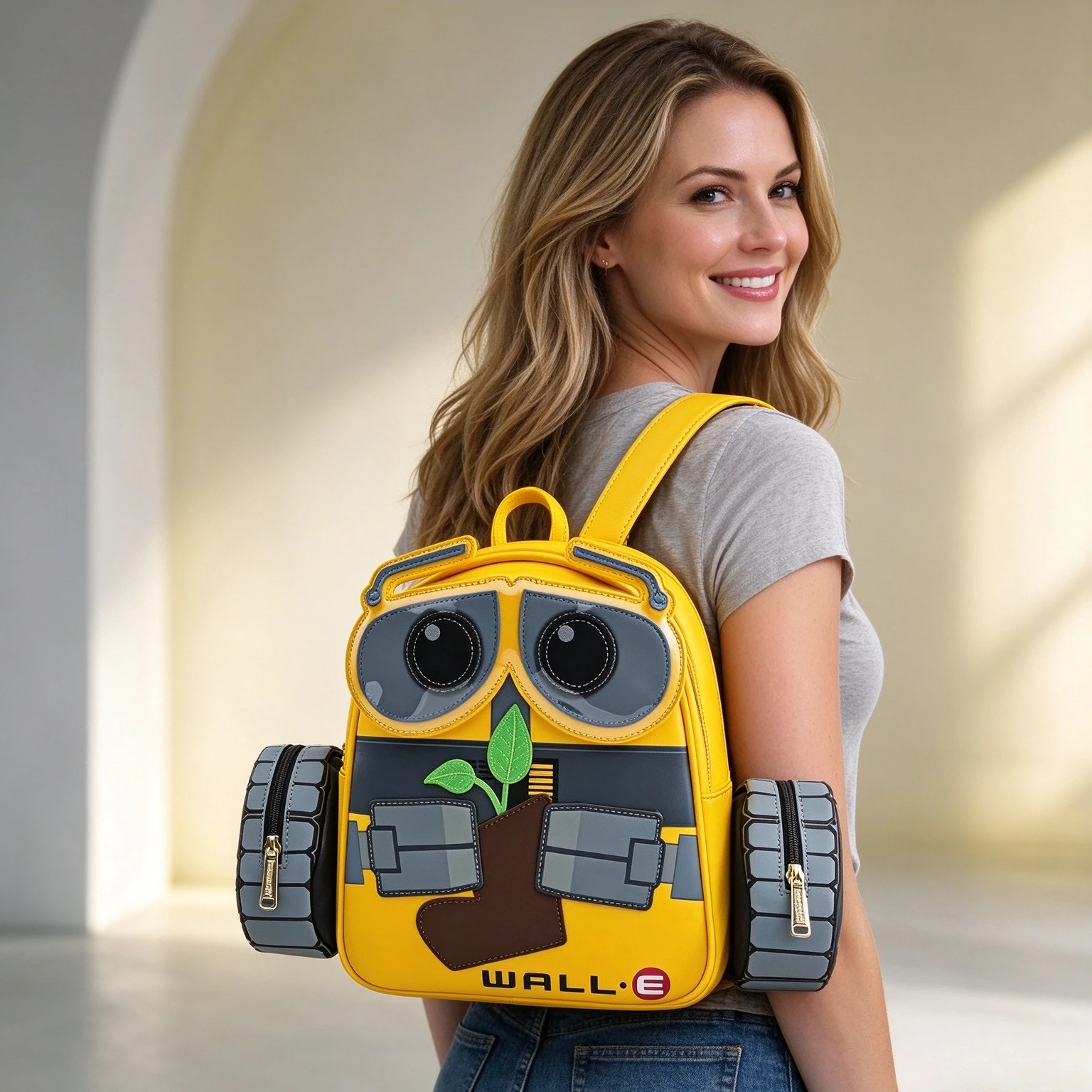 WALL-E Plant Boot Mini Backpack Storage Travel Fashion Item Surprise Laday Gift