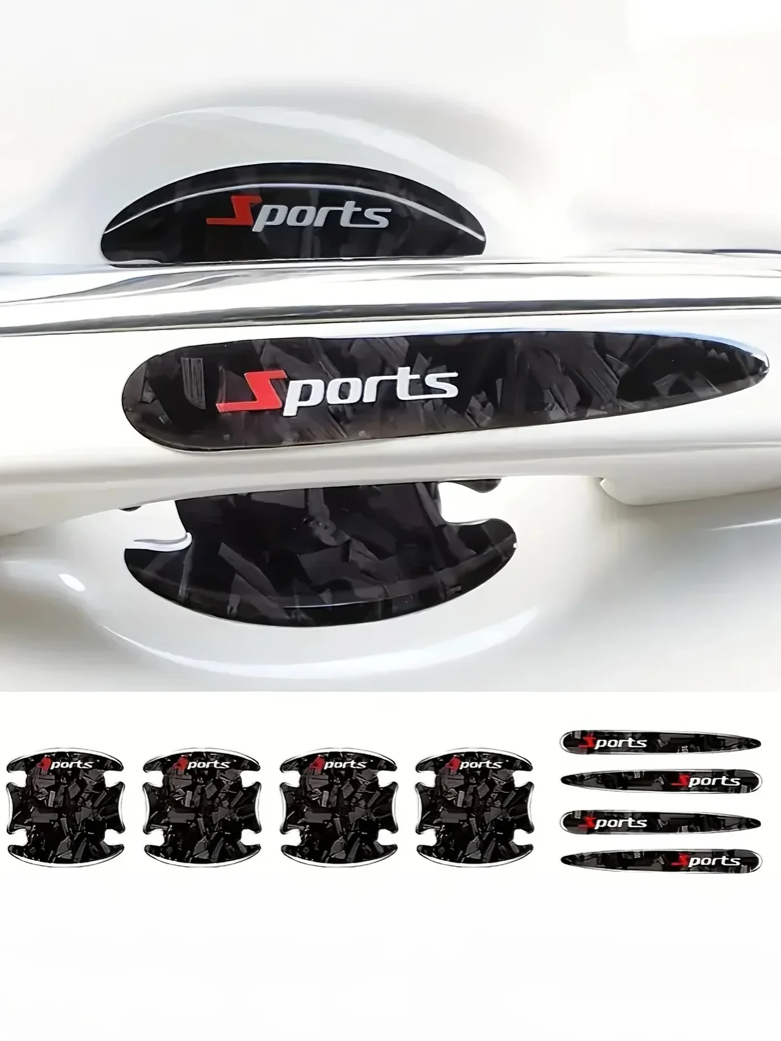 

8 шт. защитные наклейки на дверную чашу — практичный набор наклеек на кузов автомобиля, предназначенные для защиты автомобильной краски и предотвращения царапин.