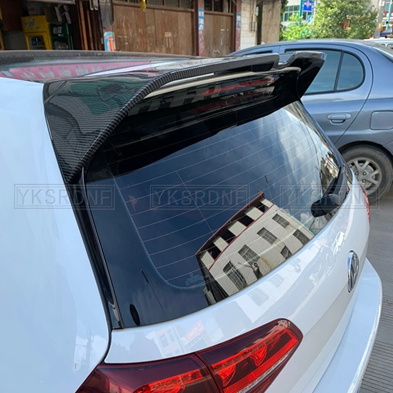 Car Tail Top Wind Spoilers Wings For VW Golf 7 MK 7 GTI R Oettinger Style Cars Rear Trunk Roof Sport Spoiler Wing Styling