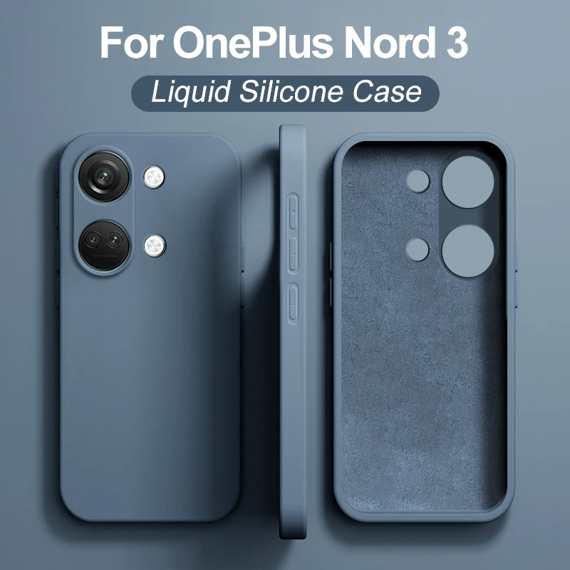 OnePlus Nord 3 케이스 오리지널 액체 실리콘 전체 보호 소프트 커버, OnePlus Nord 3 One Plus Nord 3 Nord3 휴대폰 케이스