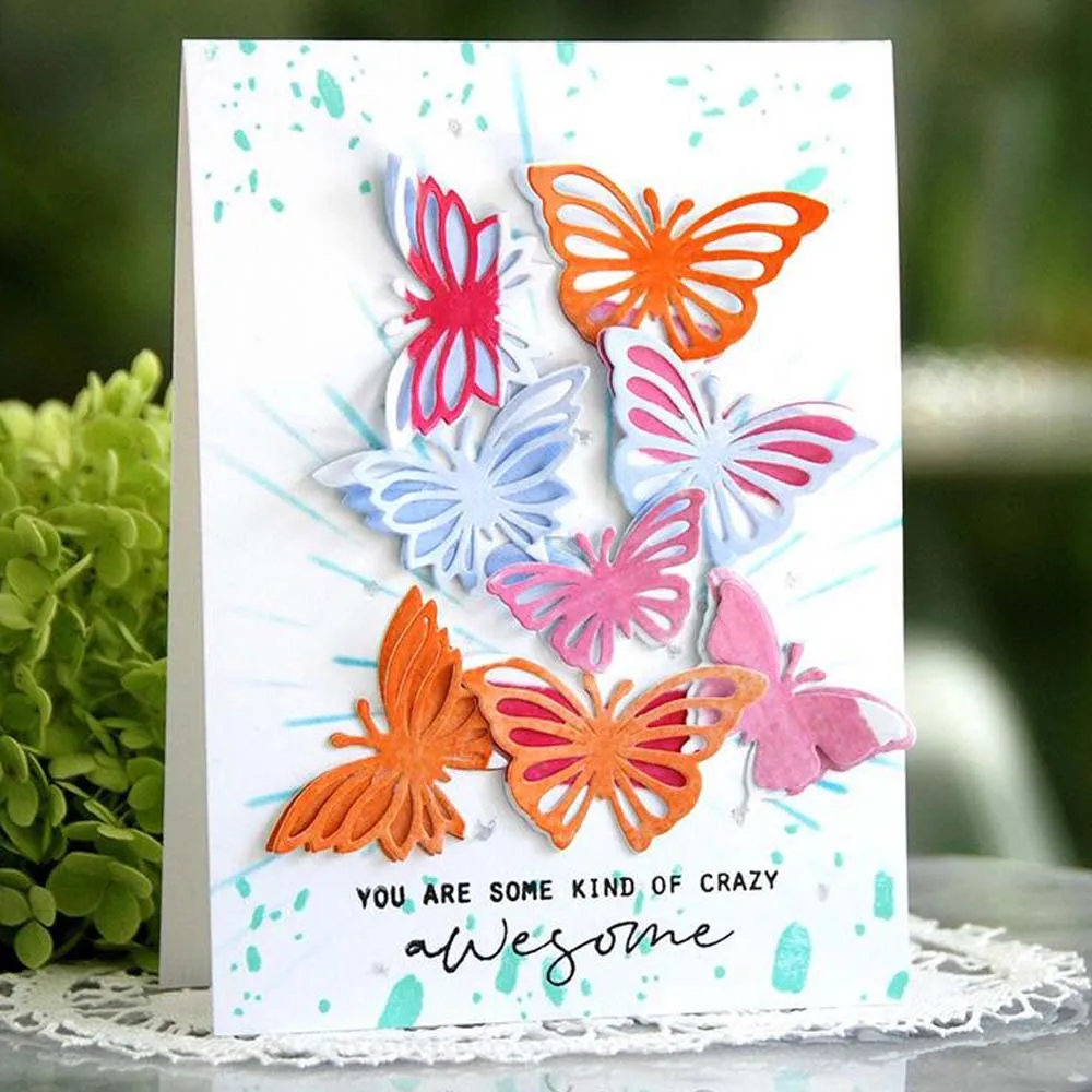 Butterfly Metal Cutting Dies Stencils For DIY Scrapbooking Decorative Embossing Handcraft Die Template