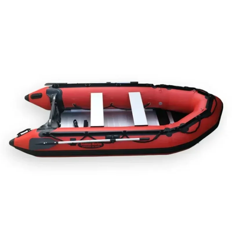 10.5 Feet Heavy Aluminum Hull Raft Boat PVC Inflatable Yacht Boat For Fishing