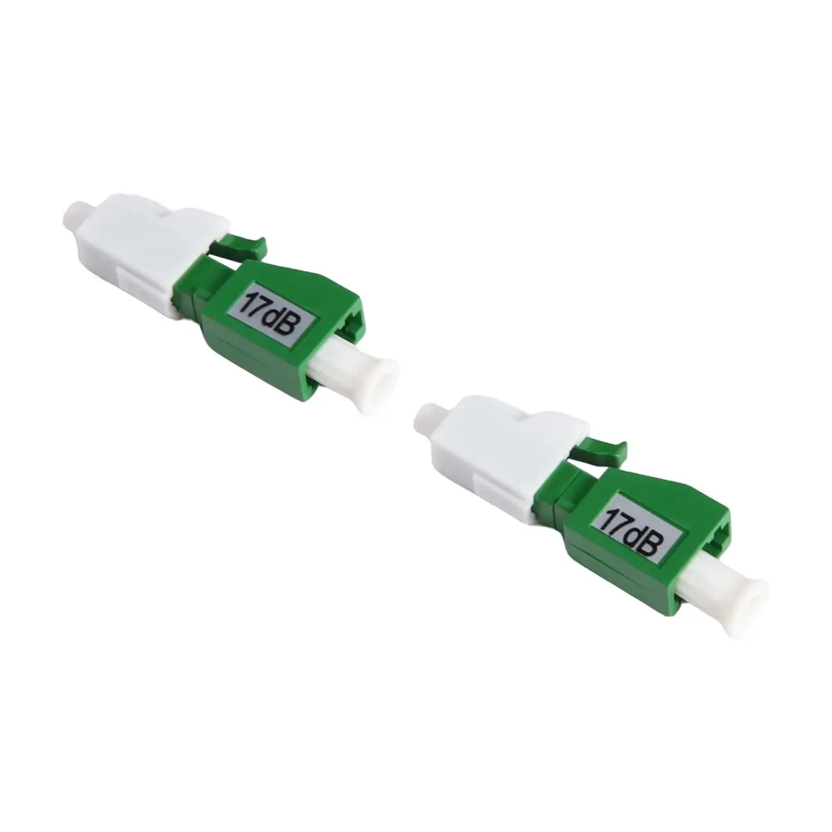 2Pcs LC/ Fiber Attenuator LC/ Optical Attenuator Flange Adapter FTTH Fiber Optic Attenuator Female to Male 17dB