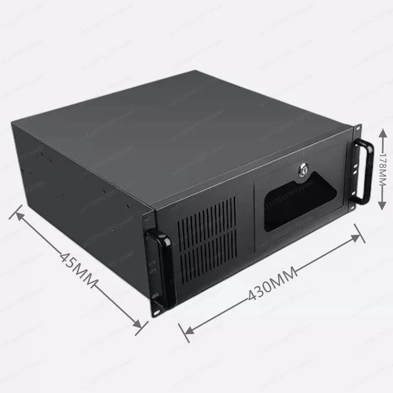 19-Inch rack-mounted 4U industrial control chassis supports 120/240/360 water cooling with a height of 155mm CPU radiator