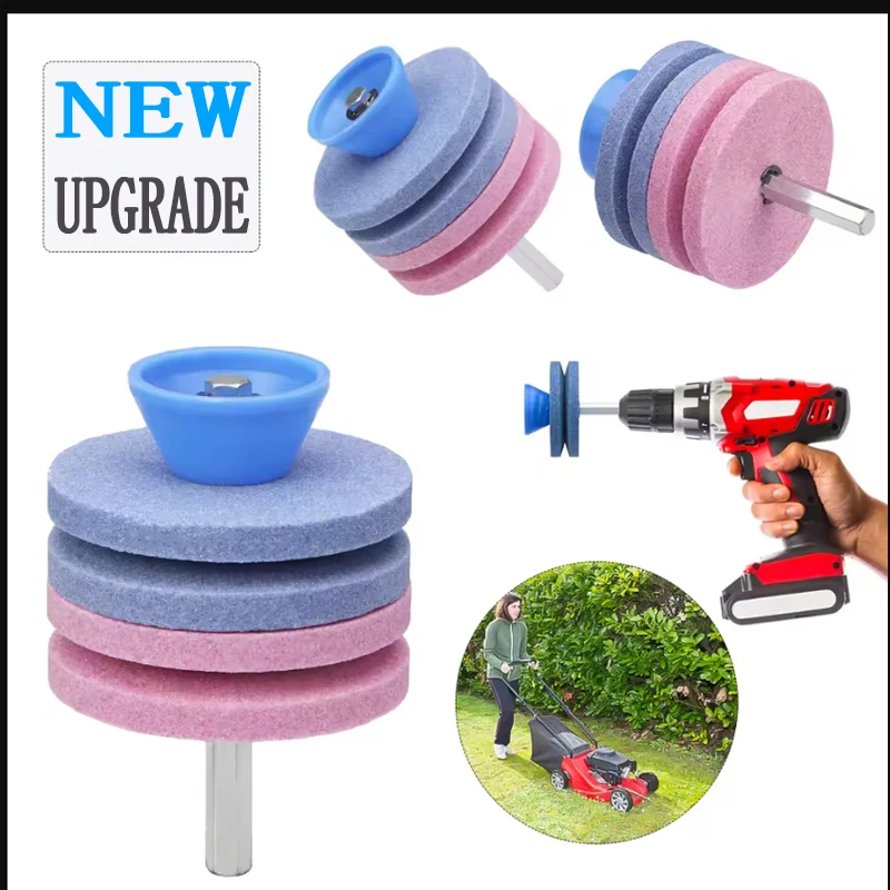 Universal Garden Tools Knife Sharpener High Quality Blade Grinding Rotary Drill Cutter for Lawnmower Fastest Cutting Performance