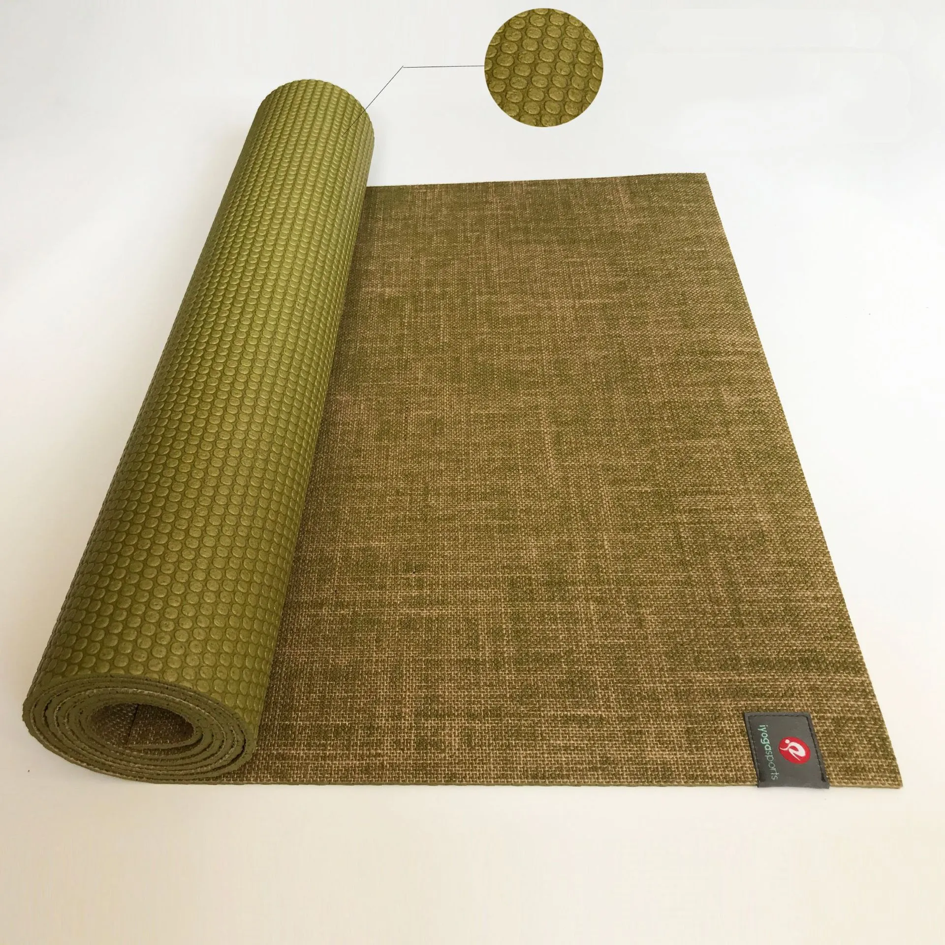 183*61*0.5cm Natural Jute Yoga Mat Healthy And Environmentally Friendly Yoga Mat Wear-Resistant Non-Slip Fitness Mat Gym Home