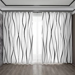 2PC Home Decoration Curtains, Solid Color Wave Pocket Curtains, Kitchen,Coffee Shop, Living Room, Balcony, Garden