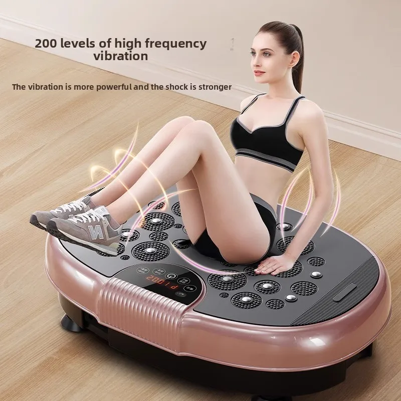 

Home Use Vibration Plate Exercise Fitness Rhythm Machine Lazy Vertical Belly Slim Waist Foot Massage Pad Shake 1-99