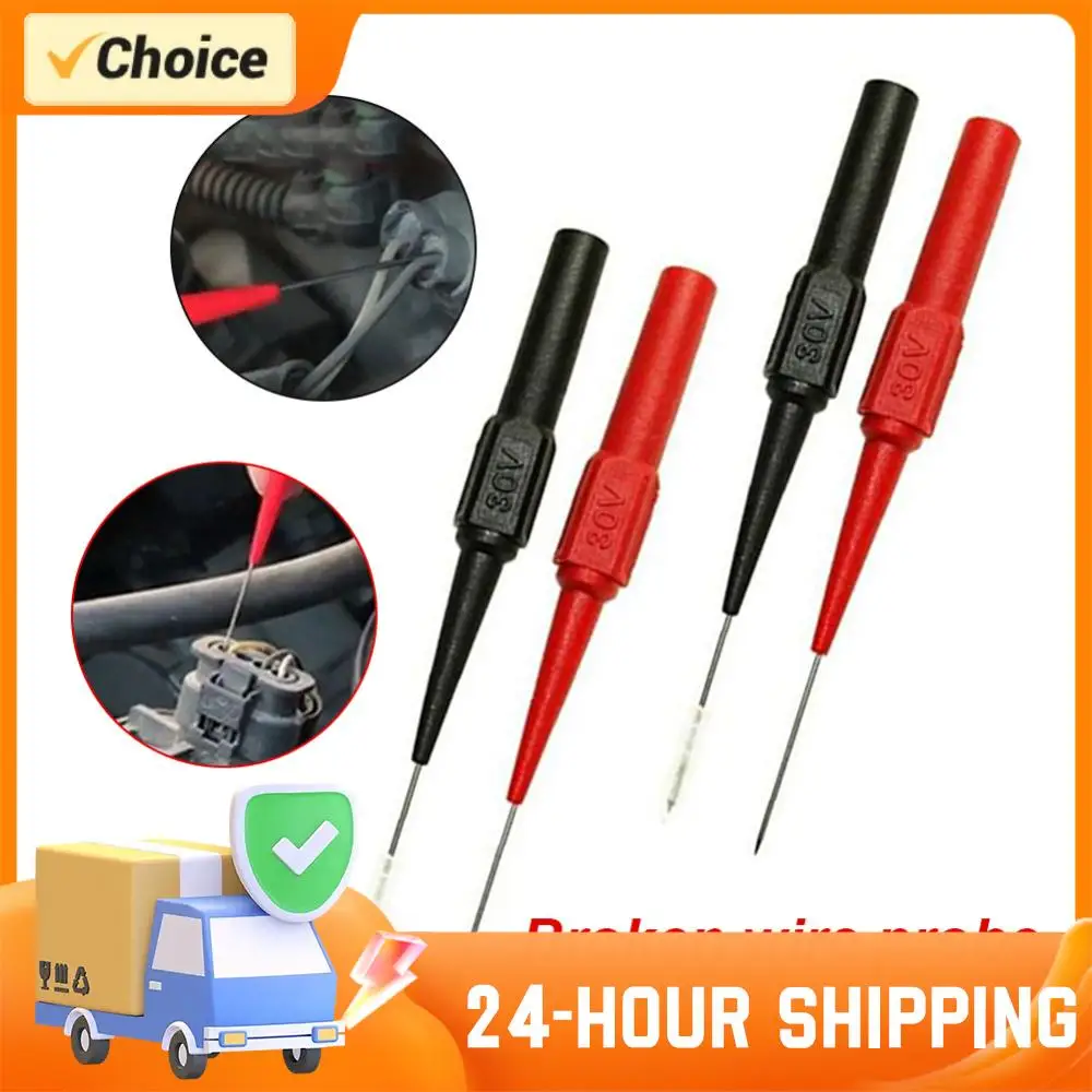 

10 шт., тестовые щупы для мультиметра, штифты для прокалывания изоляции, неразрушающие тестовые щупы для мультиметра, измерительное устройство для вилки типа «банан»