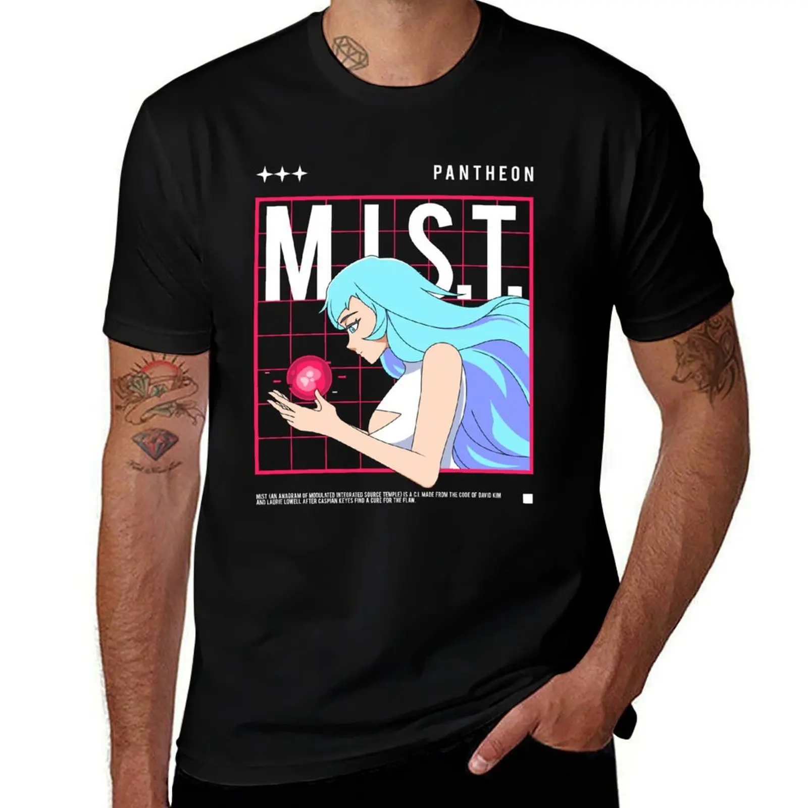 

M.I.S.T. (White Text): Pantheon TV Show T-Shirt printed t shirts for man black cotton t-shirt plain for man package T-Shirt