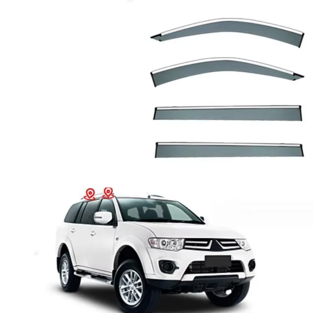 

Window Visor Rain Exterior Part Body Kit Accessories For Mitsubishi Challenger 1996 1997 1998 1999 2000 2001 2002 2003 -2015
