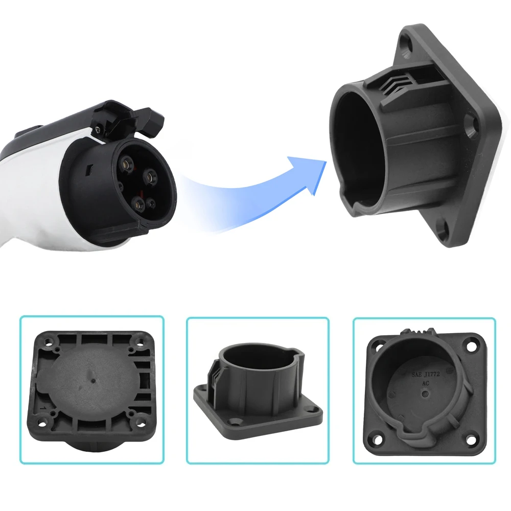 Type1 EV supporto per caricabatterie supporto per cavo per auto elettrica montato a parete per SAE J1772 tipo 1 spina di ricarica supporto per