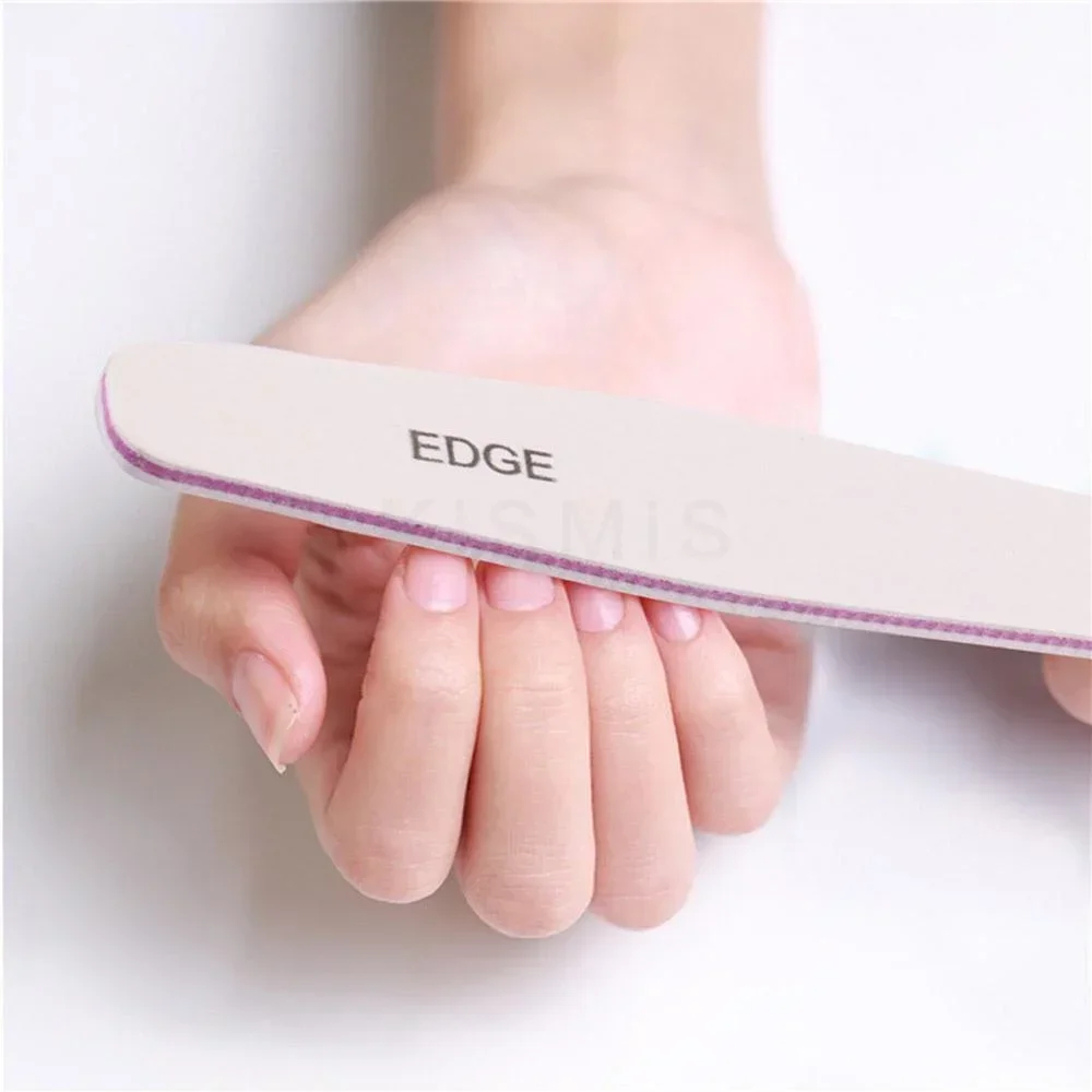 6피스 라운드 코너 네일 버퍼 파일 세트 사포 폴리싱 도구 전문가용 매니큐어 키트 홈 네일 케어