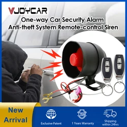 Vjoycar NEW DIYV1 Wireless Siren One-way Car Alarm System with Remote Control Finding Car Vibration Sensor Immobilize Security