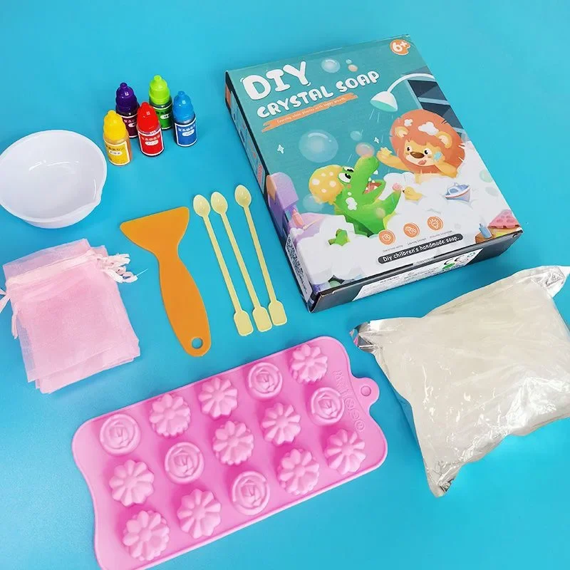 Kit de fabricación de jabón hecho a mano para niños, juguete de experimento, jabón seguro e inodoro, juego de juguetes educativos de aprendizaje, regalo para niños, bricolaje