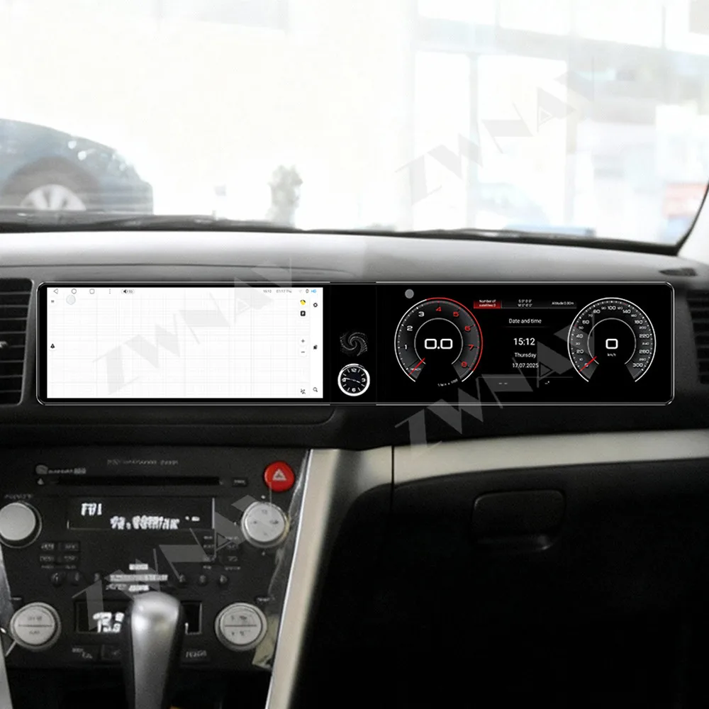 

Android 13 12.3" Hd Touch Dual-Screen For Subaru Legacy Outback 2004-2009 Car Gps Multimedia Player Car Interior Accessories