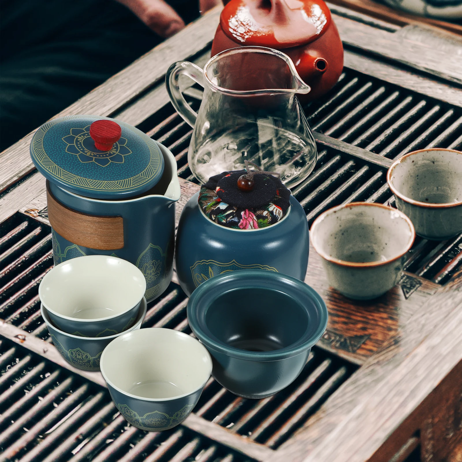 

4 Pcs Real Chinaware Tasting Bowl Porcelain Cup Tea Cups Ceramic Purple Sand Teaware