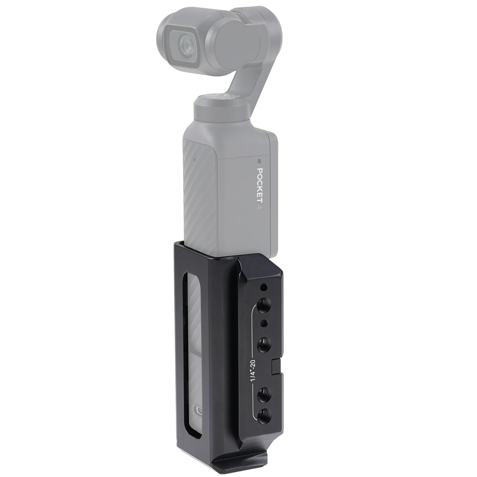 FOTGA Käfig für Pocket 3/4/4P Erweiterungsadapter Zubehör für DJI Osmo Pocket 3 Aluminium-Schutzkäfig Metallhalterungsadapter – Detail 21