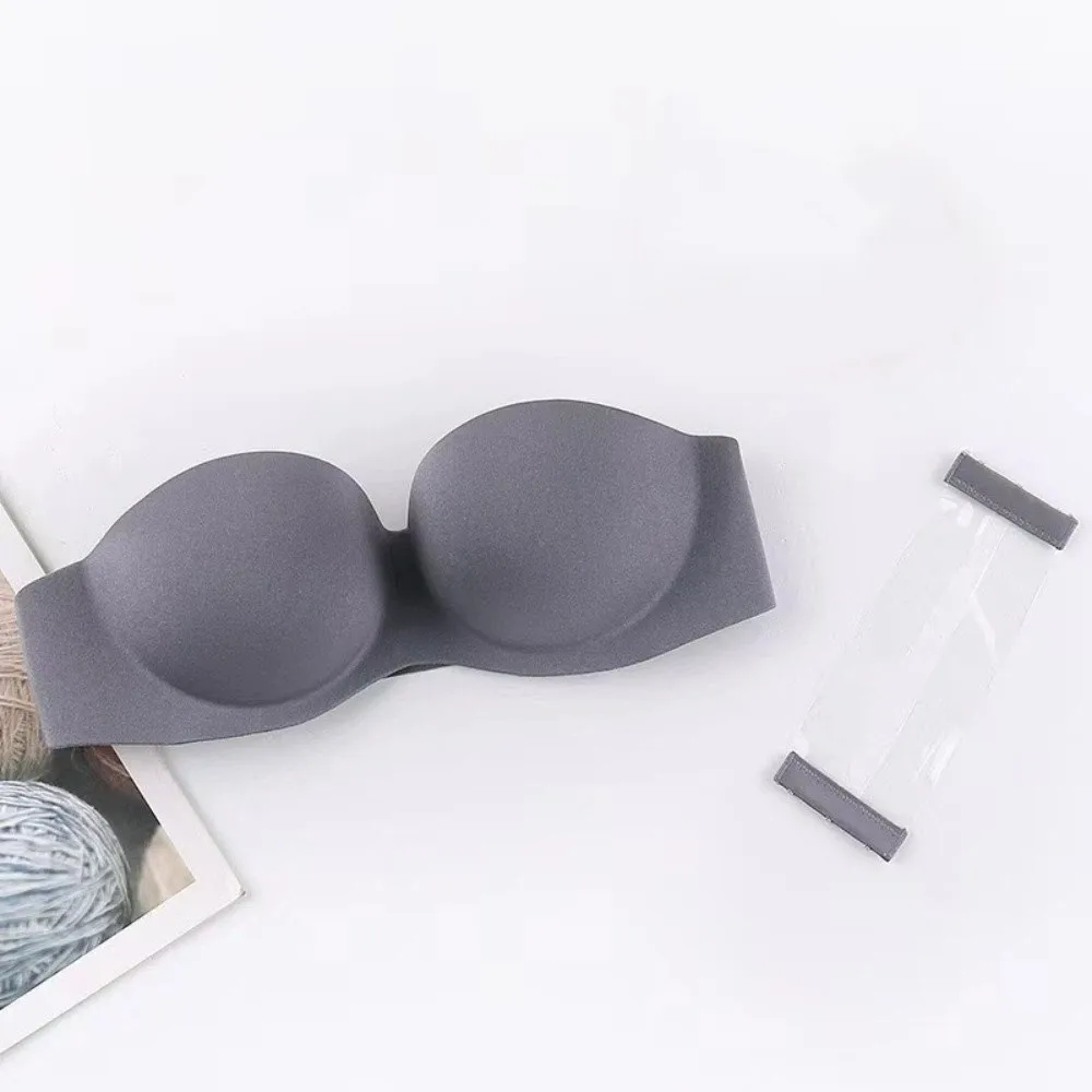 Steel Ring With Extension Belt Invisible Bra Push-up Tube Top Sexy Strapless Bra Without Straps Bralette Chest Wrap Women Bras