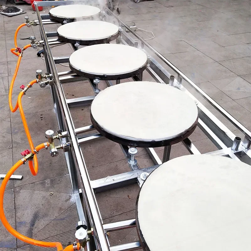 Semi-Automatic Push-Pull 6-Sided Pancake Machine for Fully Automatic Gas Pancake Machines and Shandong Mixed Grain Pancake