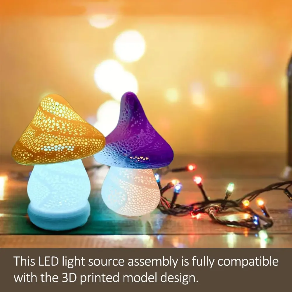For Bambu Lab Led Lamp Kit Adjustable Light Kit Led Light Parts Hardware DIY Model RGB/White/Cold/Warm Light Without Lamp Shell