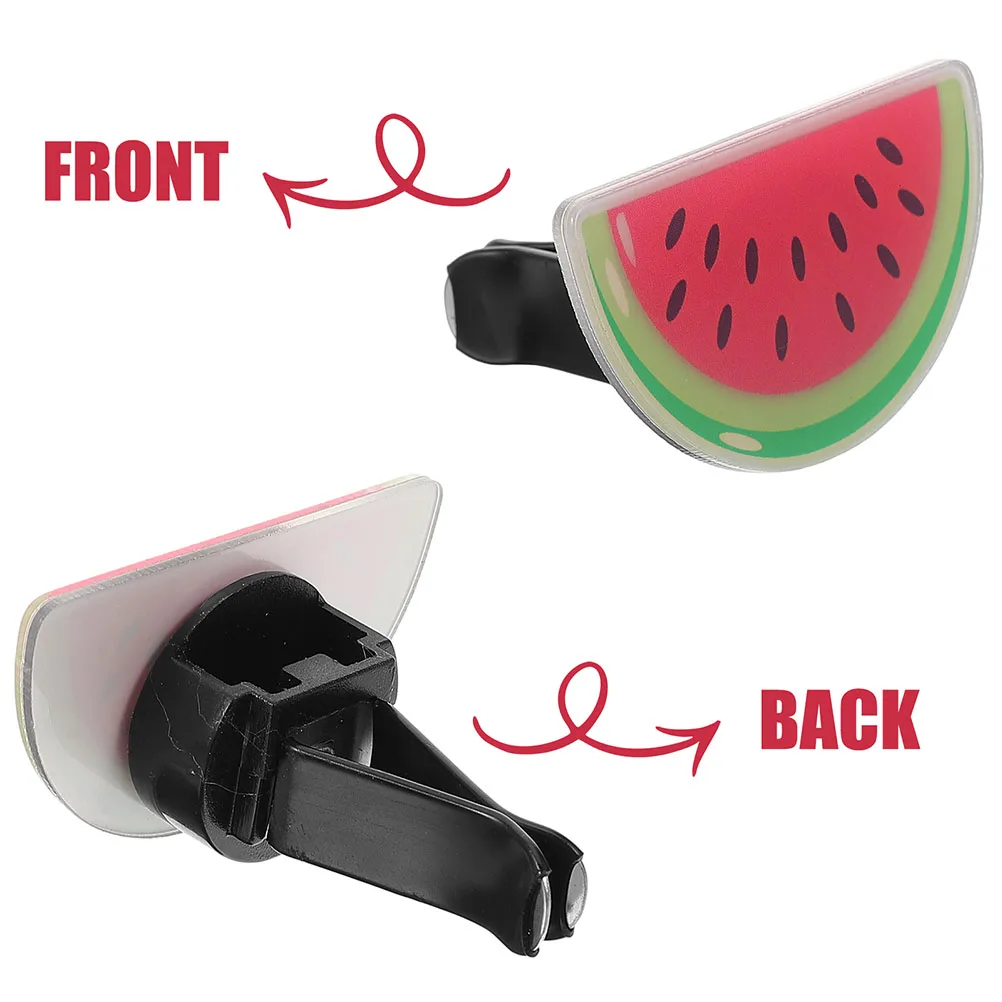 

2pcs Car Perfume Clip Watermelon Acrylic Diffuser Vent Air Freshener Clips Scented Accessories Car Decorations