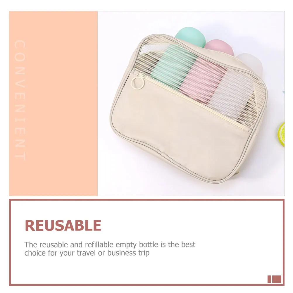 

2 Pcs Bottled Bottles Travel Shampoo Toiletries Squeeze Bath Stuff Pp Conditioner