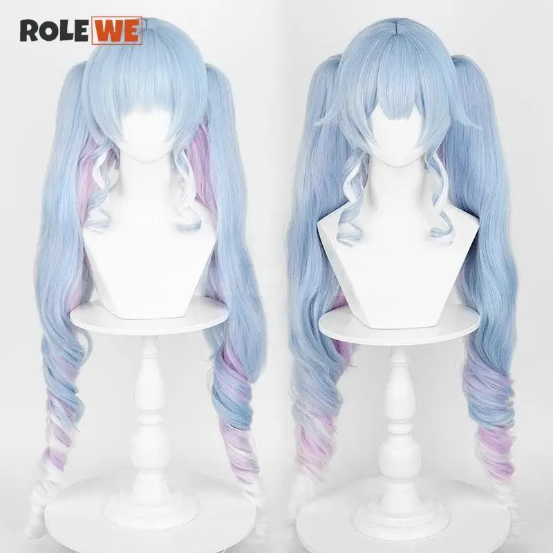 Snow Miku VOCALOID 2023 90cm Long Anime Cosplay Wigs Fiber Heat Resistant Synthetic Hair + Wig Cap