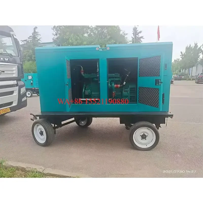 WMWMNU Hot Mini Portable Diesel Generator Set 10kva Mobile Generator for Construction Electric Three Phase Welding 10kva