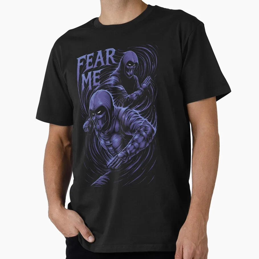 Noob Saibot 90's Mortal Kombat Gift tee for gamer 100% cotton print 0807 Men's Short Sleeve Graphic T-Shirt All size tops S-6XL