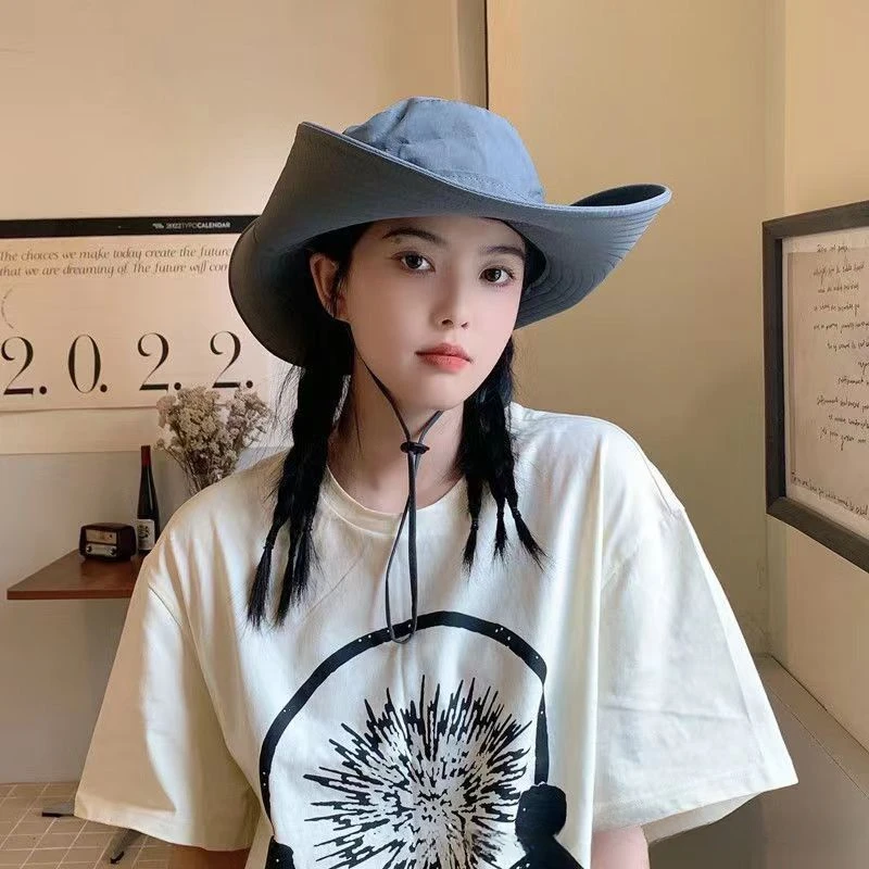 

Mountaineering bucket hat foldable breathable comfortable dry sun protection hiking anti-ultraviolet sports outdoor hat