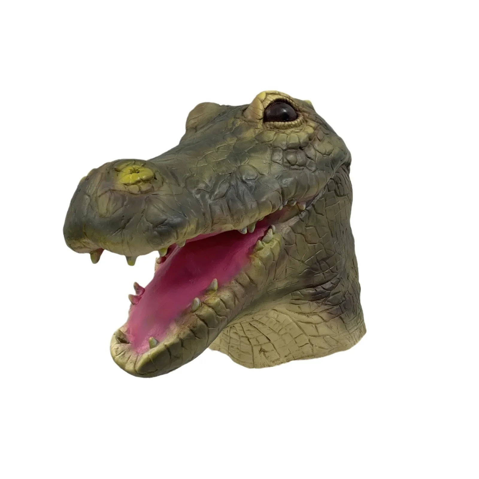 선사 시대 거대 악어 머리 가면 바 파티 소품 악어 가면 악어 할로윈 공포 동물 코스프레 가면