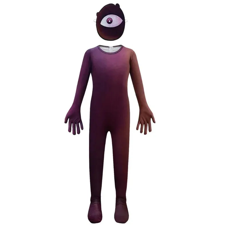 2025 aaa puertas Seek mono para niños disfraz de Cosplay Horror aterrador máscara de un solo ojo traje de monstruo mono para niños fiesta de Halloween