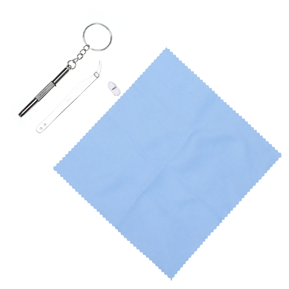 

2 Sets Clock Glasses Repair Screw Maintenance Eyeglass Replacement Parts Nose Pad