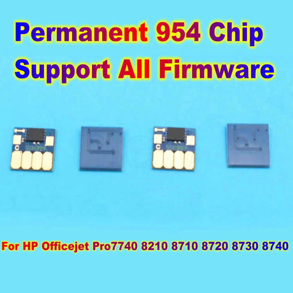 Imagem -06 - Cartucho de Tinta Recarregável Hp95u Hp952 953 954 955xl com Chip Permanente 954 para hp Officejet Pro 7740 8210 8710 8720 8730 8740 ic