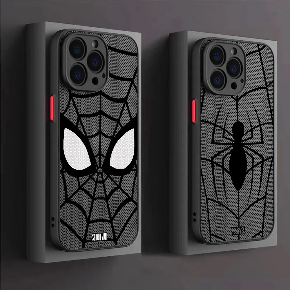 Cover Marvel spiderman Print Luxury Phone Case for iPhone 8 Plus XS X 13 SE 7 15 Pro 14 Pro Max XR 12 Mini 11 Pro XS Max 14