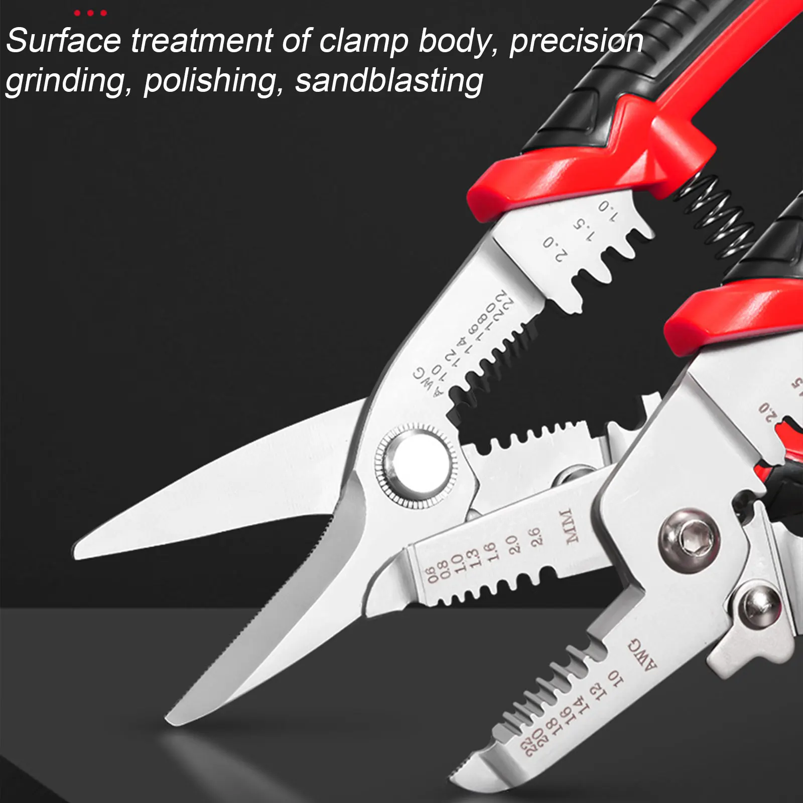 Multi tool pliers Crimping Pliers wire stripper Multi functional Snap Ring Terminals Crimpper