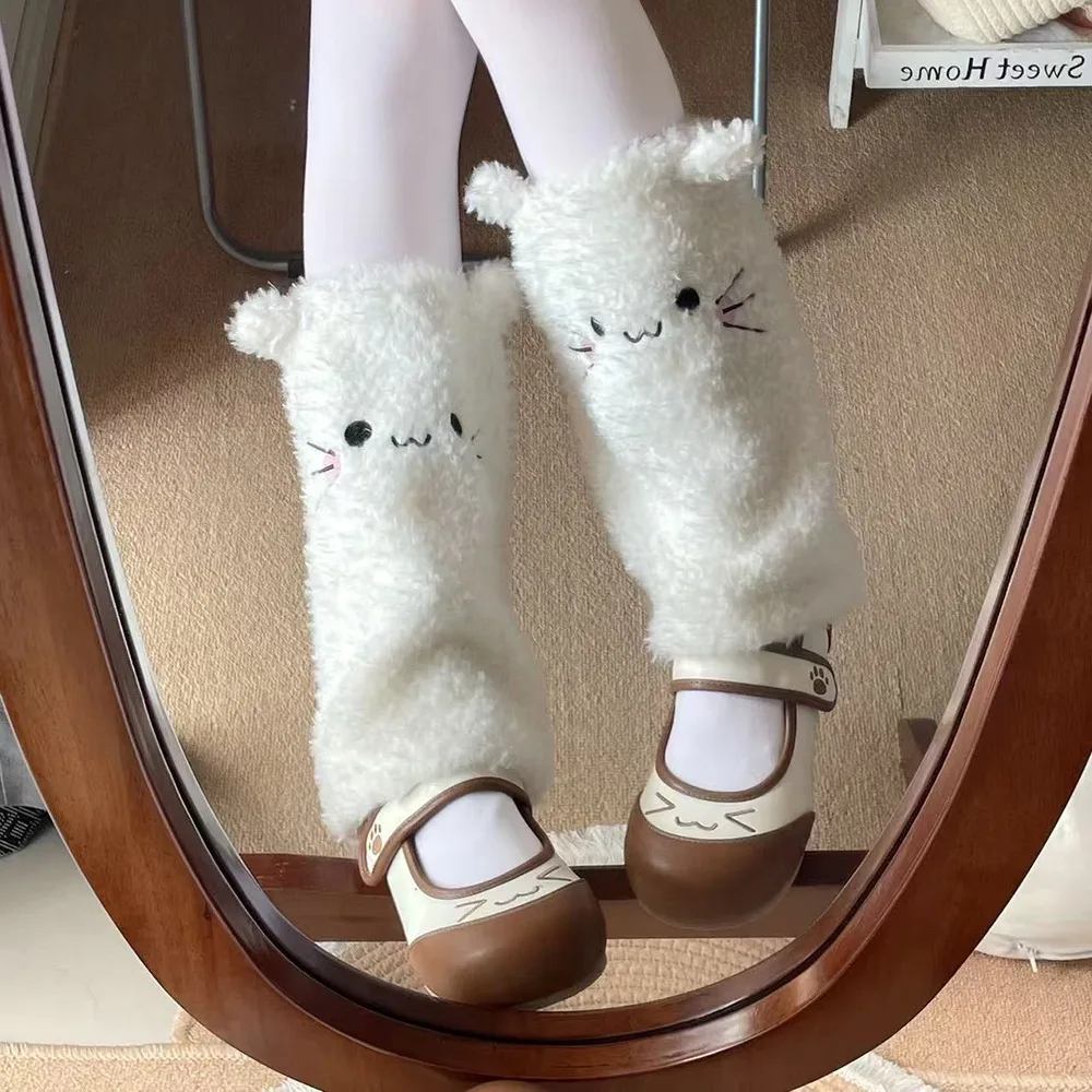 

Japanese Style Cartoon Animal Leg Warmers Multicolor Ankle Covers Thicken Hairy JK Girl Accessories JK Girl