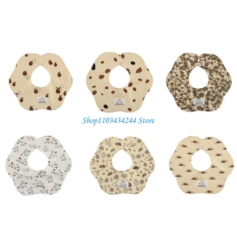 

Baby Bibs with Snaps Easy to Clean Infant Bandana Bibs Comfortable & Absorbent