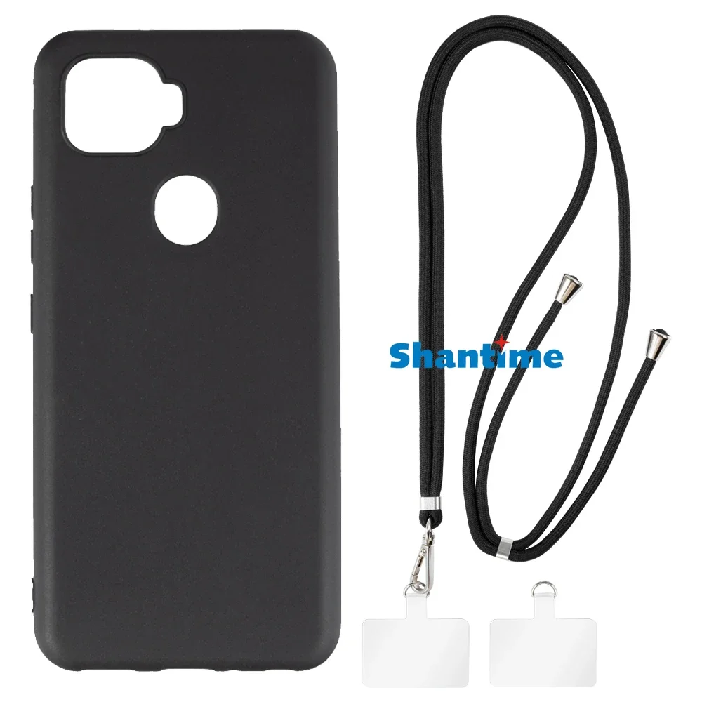 Suitable for ZTE A1 ZTG01 Case + Ajustable Neck/Crossbody Lanyards and Spacers, Silicone TPU Cover