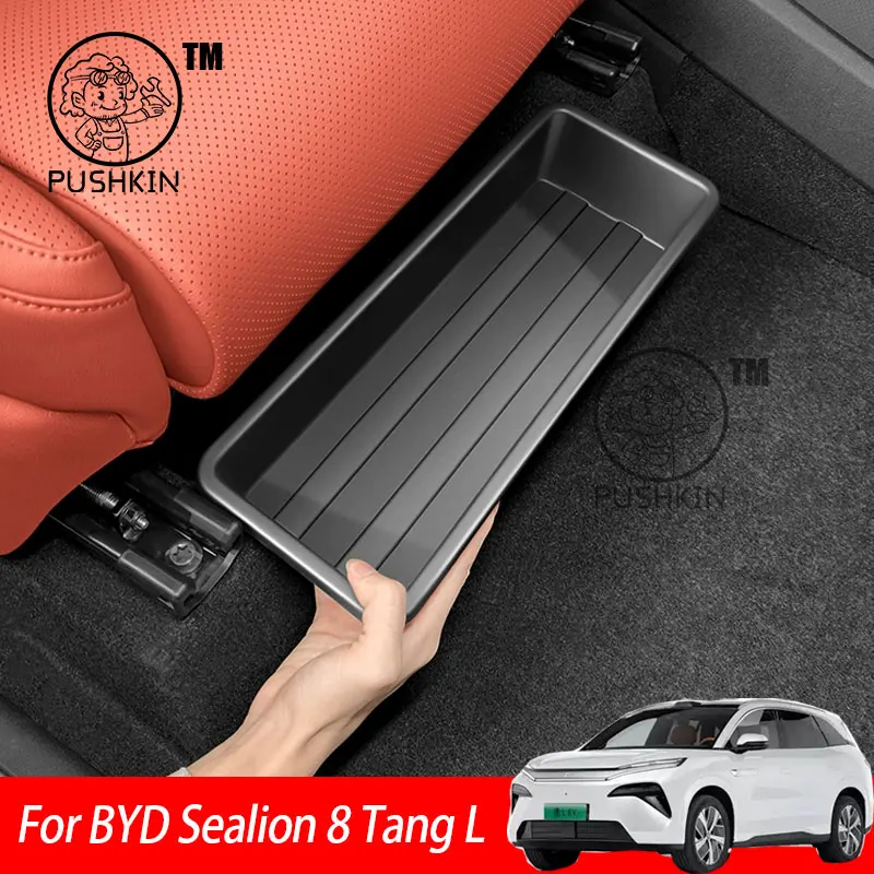 

For BYD Sealion 8 Tang L 2025 2026 Under-seat storage box Seat storage Main and co-passenger car storage utility box accessories