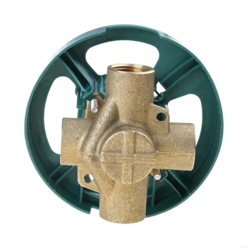 A0KE Brass Pressure Balanced Shower Valves Four Way Circulation Valves Easy to Use