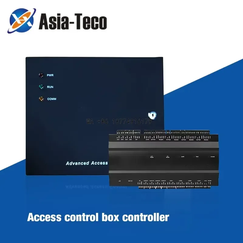 wmwmnu Tcp/Ip Access Control Board 1 2 4 door Security Access Controller with Back Up battery Function 5A Power Box