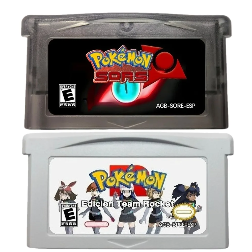 GBA Real-Time Clock Game Cartridge RTC Pokémon Modified GBA ROM Spanish Version Featuring Sors Team Rocket And Quetzal