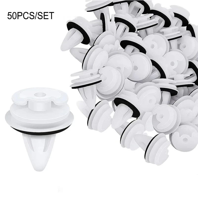 20/50/100pcs Door Panel Clips Automotive Fasteners Rivets And Fasteners Door Panel Rivets With Sealing Rings Bumper Clips