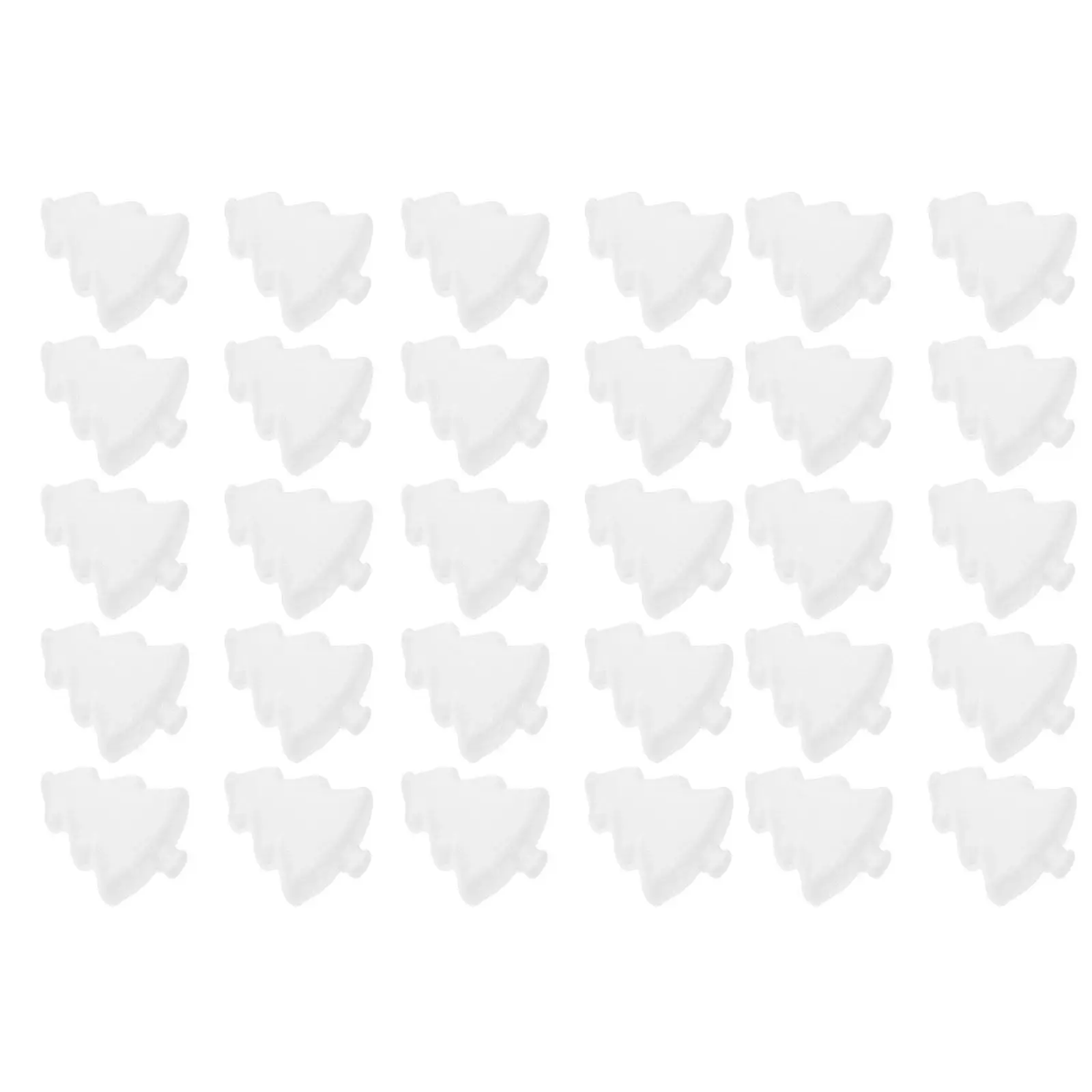 30Pcs Christmas Tree Shaped Pendants DIY Crafts Ornaments Xmas Party Decorating Supplies Xmas Tree Decor Festival Hanging Decor