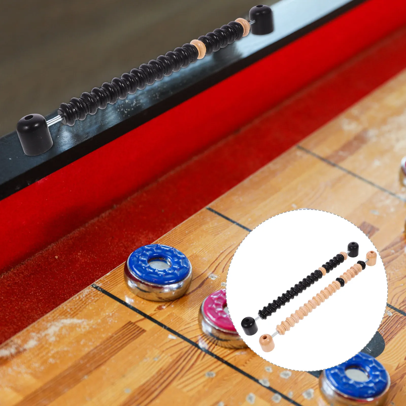 

1Set Wooden Shuffleboard Scorekeeper Score Counters Table Game Scoring Markers Portable Ergonomic Scorekeeper Score Counters