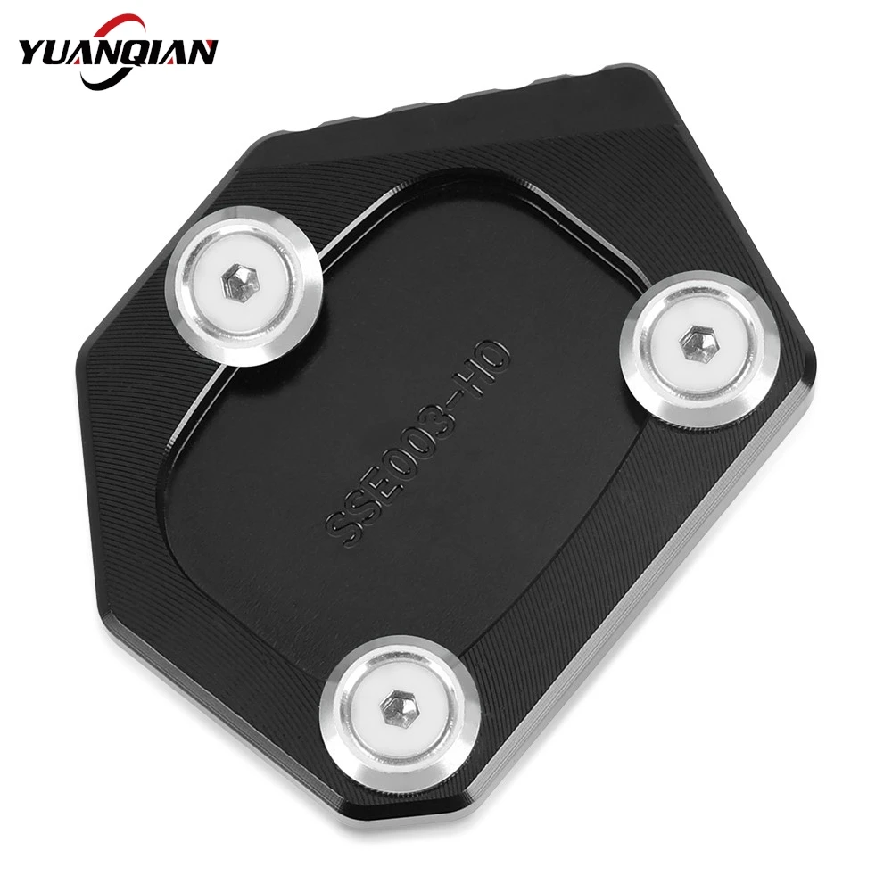 Side Kickstand Stand Plate Enlarger Pads For Honda XL600V XL650V XL700V Transalp SLR 650 Dominator NM-4 XRV750 RD07 Africa Twin