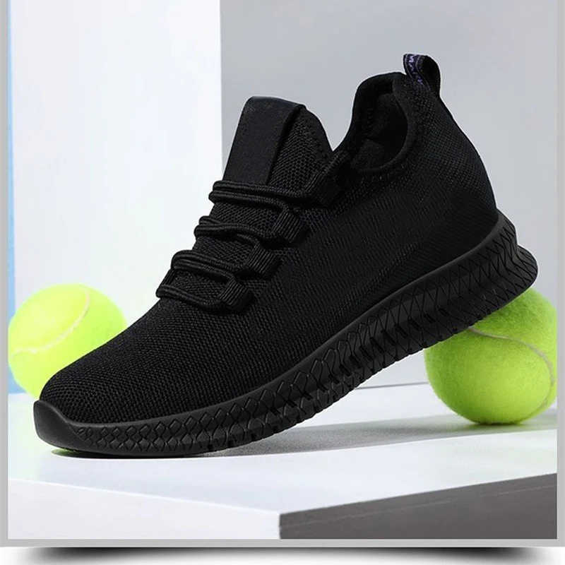 Women\'s Breathable Non-slip Platform Fashion 2022 Autumn New Casual Shoes Korean Running Shoes Black Sneakers Shoes for Women